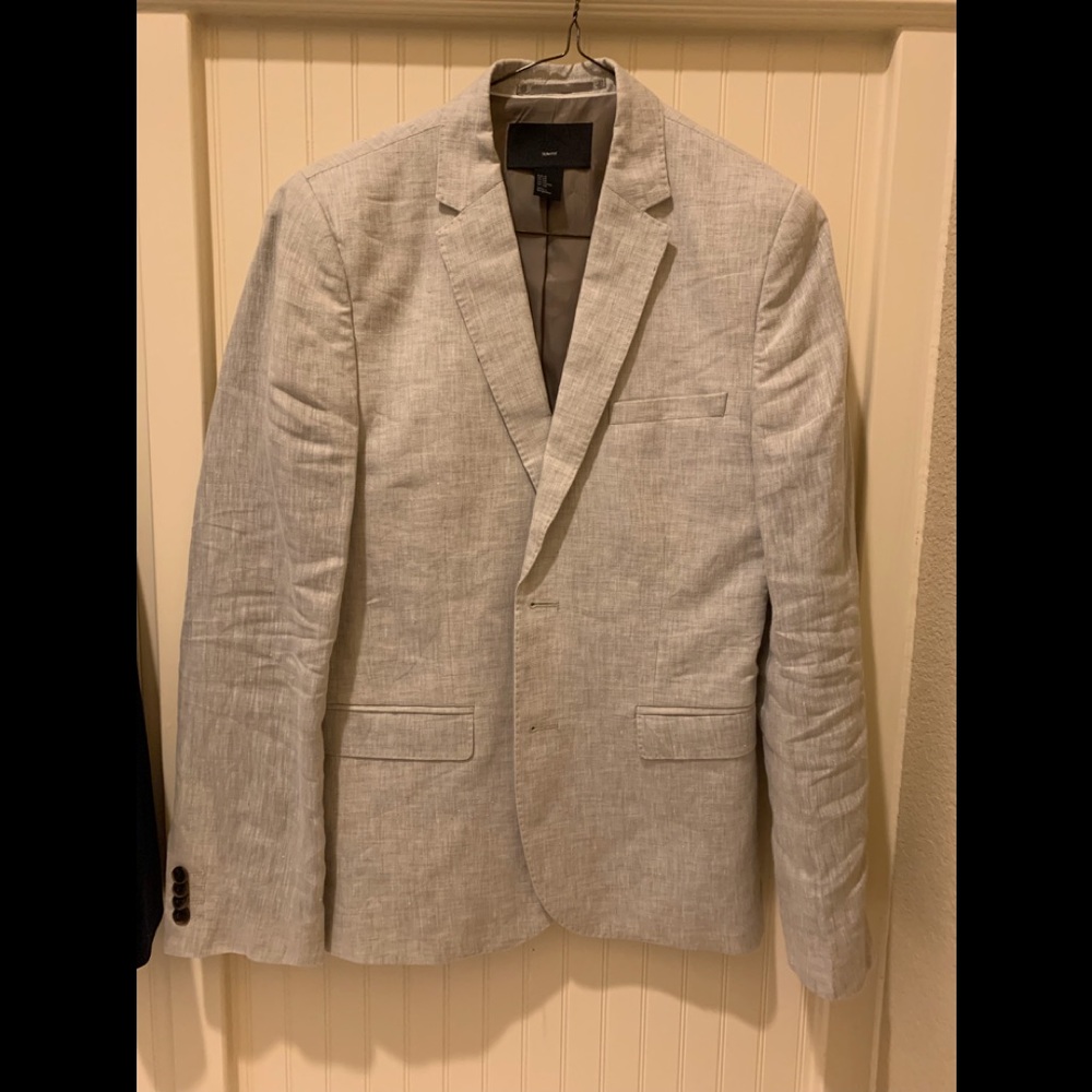 grey suit